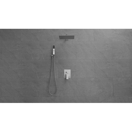 Cobbe 12" Rainfall Shower Head Complete Shower System with Roughin